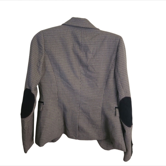 The Savile Row London Hounds Tooth Elbow Patch Western Blazer Size XS - Picture 2 of 8